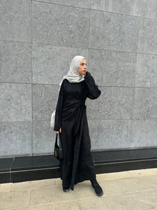 Suede Wrap Dress