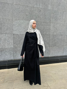 Suede Wrap Dress