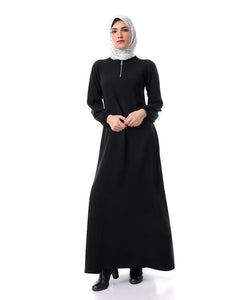 Crepe Black Sports Abaya