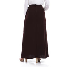 Load image into Gallery viewer, Brown Crepe Skirt