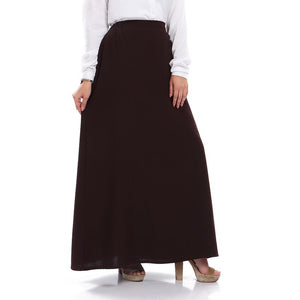 Brown Crepe Skirt