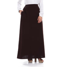 Load image into Gallery viewer, Brown Crepe Skirt