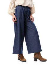 Load image into Gallery viewer, Jeans Wide Pants-Dark Blue