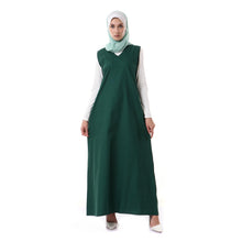 Load image into Gallery viewer, Sleeveless v- neck linen dress