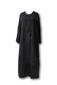 Croisé Chiffon & Crepe Abaya